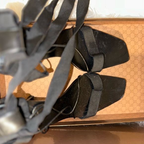 Gucci Black Strappy Heels - Picture 7 of 16